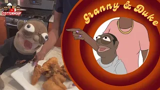 Granny Teaches Duke How To Fry Chicken! (Granny & Duke)