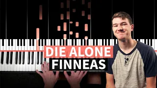 Die Alone - FINNEAS - PIANO TUTORIAL (accompaniment with chords)