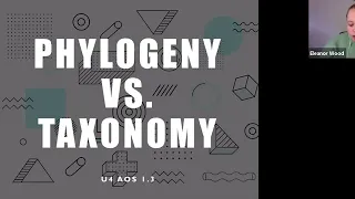 4.1.3b Phylogeny vs  Taxonomy