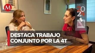 Se reúne Sheinbaum con Tatiana Clouthier, ex coordinadora de campaña de AMLO