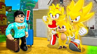 Adopted By SUPER SONIC Family! (Roblox)