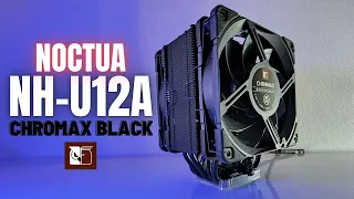 NOCTUA NH-U12A CHROMAX.BLACK EL MEJOR DISIPADOR POR AIRE y COMPATIBLE CON INTEL GEN 12 y AM5