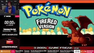 Pokemon Fire Red - Live at DreamHack 2024 - any% Manipless Speedrun