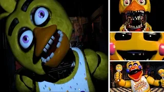 Evolution Of Chica: All FNAF Jumpscares 1 - 7