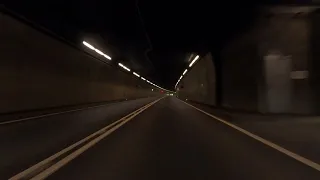 Driving through Gotthard Tunnel (17 km)