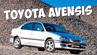 Toyota Avensis in three body styles: Toyota sedan, five-door liftback and avensis station wagon.