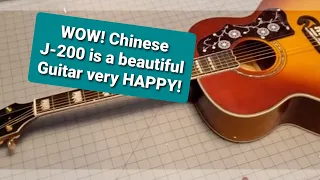 J-200 Gibson Chinese copy unboxing i was so Surpized!