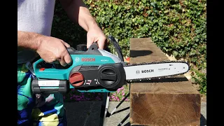 Battery Powered Chainsaw Bosch Ake 30 Li test