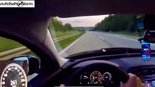 261 KM/H!!! JAGUAR XE S POV TOP SPEED AUTOBAHN