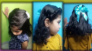 kids hairstyle for short hair 👧👍//baby girl hairstyle