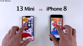 iPhone 13 Mini vs iPhone 8 SPEED TEST