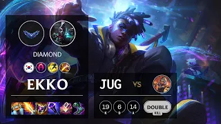 Ekko Jungle vs Qiyana - KR Diamond Patch 12.3