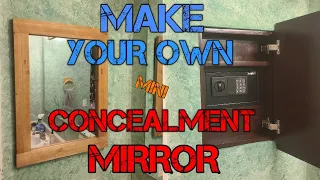 How to Make a Hidden Safe Behind a False Mirror with Plans!