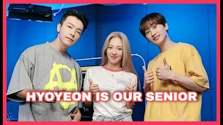 [ENG/INDO SUB]  HOW CLOSE IS SUPER JUNIOR D&E TO HYOYEON & SNSD?? - D&E SHOW WITH HYOYEON