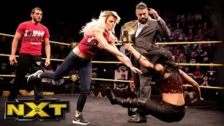 LeRae stands by Gargano's side as Almas & Vega confront Johnny Wrestling: WWE NXT, Feb. 7, 2018