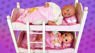 A bunk bed for Baby Alive doll & baby Annabell doll. Baby dolls videos for kids. Toys & Dolls.