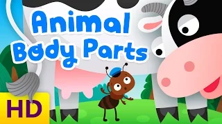 Animal Body Parts for Kids | Educational Video for Preschool & Kindergarten | Kids Academy