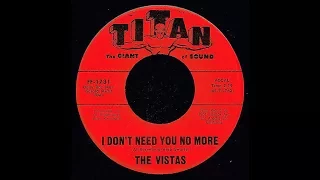 Vistas - I DON'T NEED YOU NO MORE  (Gold Star Studio)  (1965)