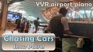 Flight attendant plays "Chasing Cars" (Snow Patrol) FULL | Vancouver airport piano
