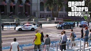 Secret Service Escorting President Trump & Obama in GTA 5