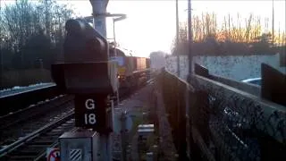 (HD) 66003 + 66057 Climb the Lickey incline on 6E86 Portbury - Ferrybridge (15/1/13)