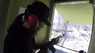 My Uncle Victor Tries Out My AK-47 22LR