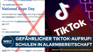 VERSTÖRENDER TIKTOK-"TREND": Männer rufen zum "Nationalen Vergewaltigungstag" auf