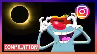 🌔 NEW SOLAR ECLIPSE 2017 🌒 Oggy and the Cockroaches