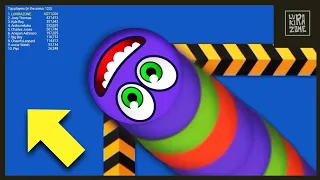 WORMS ZONE epic Gameplay Top 1 | video #073 | slitherio wormate biggest snake io🐍 game | LUKIRAZONE