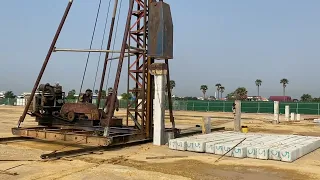 Amazing Technique Site Construction - Foundation Work