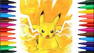 How to Draw and Sketch Pikachu - Pokemon | Draw & Colour | #cartoon #pikachu #pokemon #art