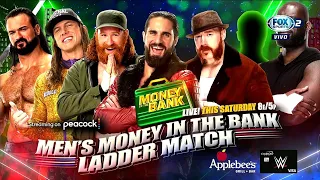 WWE Money In The Bank 2022 Men's Ladder Match Official Match Card V5 HD