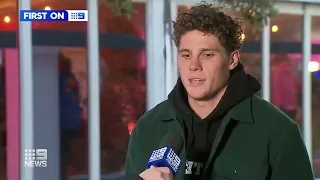 Charlie Curnow visits the 24 Hour Challenge at Very Special Kids - Channel 9 News