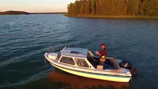 Took the drone out in the boat