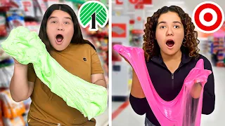 DOLLAR TREE VS TARGET SLIME CHALLENGE