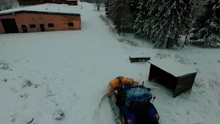 New Holland T7 and Pome | Snow Removal