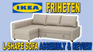 IKEA Friheten L-shape Sofa Bed - Assembly and Review,  Hyllie Beige | Clueless Dad