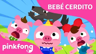 Tres Cerditos y el Lobo Malo | Bebé Cerdito | Animales | Pinkfong Canciones Infantiles