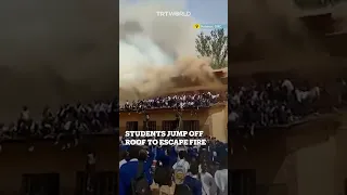 Students jump from roof to save their lives in school fire in DRC