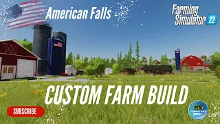 Building a Custom Farm from Scratch with Cows on American Falls