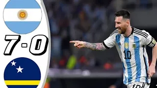 #Argentina Vs Curacao 7-0 All Goals & Highlights 29/03/23 Ultra HD Video