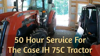 First 50 hour service: Part 1. 2020 Case IH 75C Tractor Maintenance.