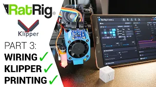 The Rat Rig v-core 3 build gets serious! Part 3: Wiring, Klipper setup and first print