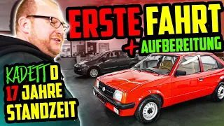 Die ERSTE Fahrt nach 17 Jahren STANDZEIT! - Opel Kadett D 1.3L - JETZT sieht er aus wie NEU!