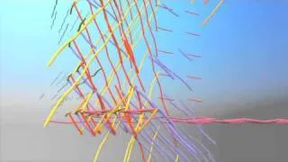 Tensegrity 3-D Space Frame Animation