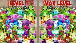 PvZ 2 Challenge-25 Plants Level Max Vs 50 Plants Level 1 Vs 50 Mummified Gargantuar Zombie