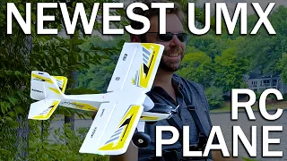 NEWEST UMX RC Plane UNBOXING, Maiden Flight, & Initial Review (E-flite UMX Timber X)