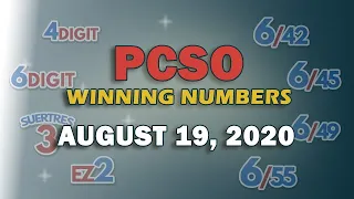 P83M Jackpot Grand Lotto 6/55 and Megalotto 6/45 | August 19, 2020