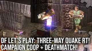 Quake RT Three-Way Let's Play - Campaign Coop/Deathmatch - RTX 3050 vs RTX 3080 vs RTX 4090!