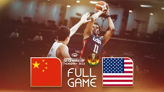 China v USA | Full Basketball Game | FIBA U19 Basketball World Cup 2023